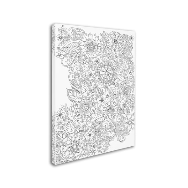 Hello Angel 'Botanical Doodles' Canvas Art,18x24